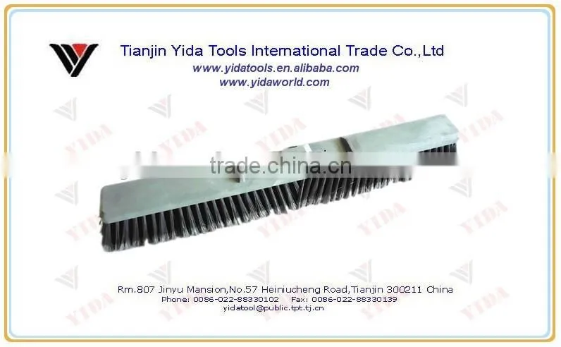 outdoor wooden push broom