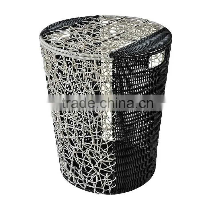 S.D High-quality pe rattan laundry basket for towel in hotel use