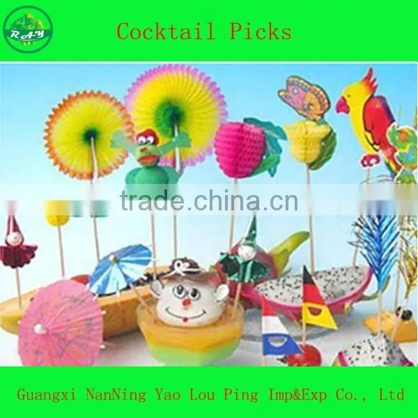 Customized Shape Bamboo Sticks