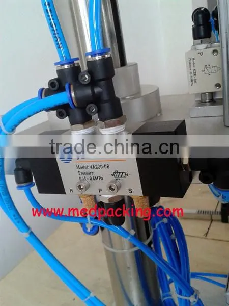 Semi-automatic perfume bottle crimper, pneumatic capping machine