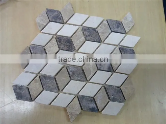 Cheap multicolor marble mosaic wall tiles