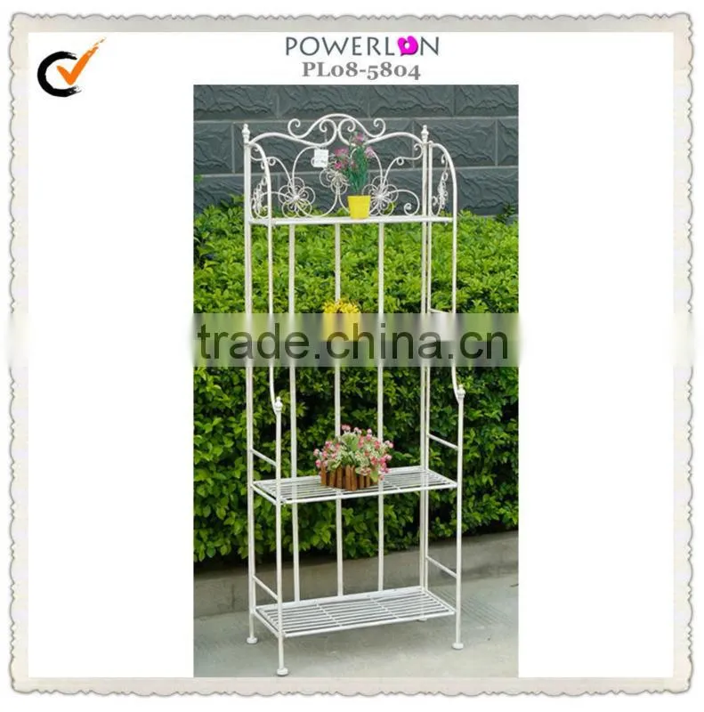2015 New Design Antirust 3-tier wooden Folding Shelf