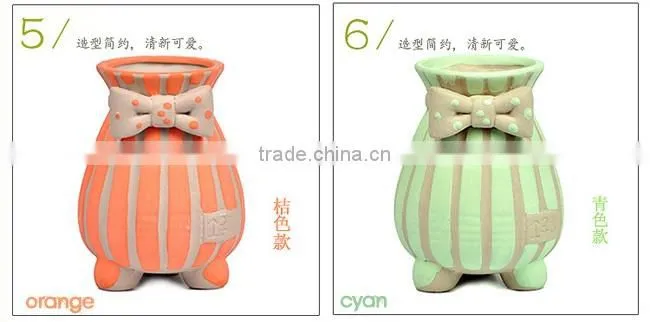 Indoor decor small hand-painted ceramic flower pots for succulent plants