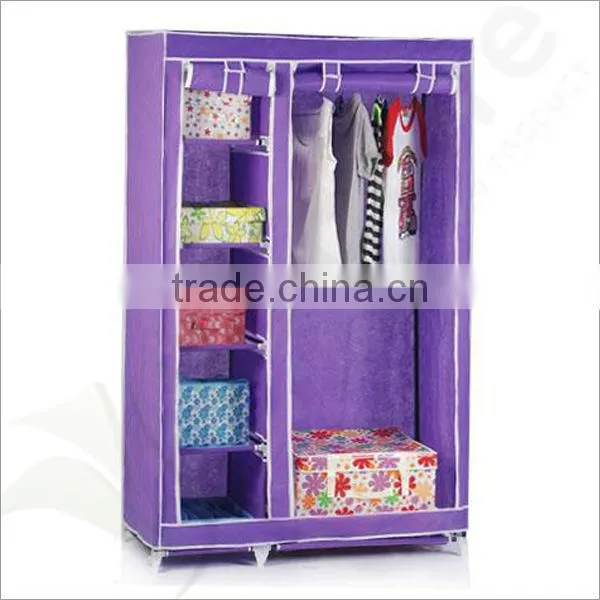 folding fabric Wardrobe, portable wardrobe for bedroom,canvan wardrobe
