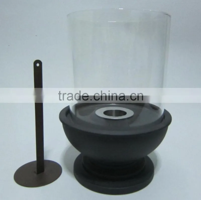 bio fethanol table fireplace with cylinder glass