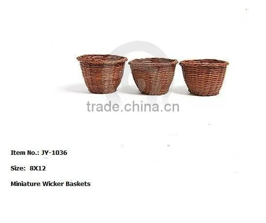 handmade wicker lacy flower pot