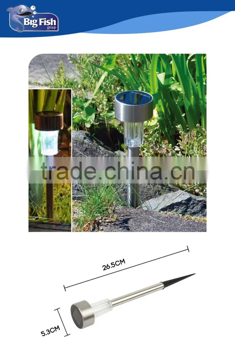 Stainless Steel Solar Border Light/Solar Led Garden Lawn Light/ Althena Single Promotional Solar Light/Stainless steel single