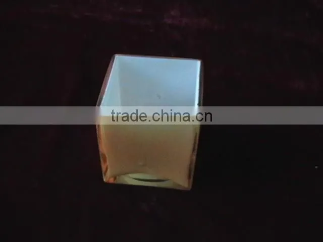 clear square glass vases