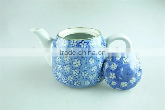 cheap price hand painted ceramic teapot in stock for wholesale