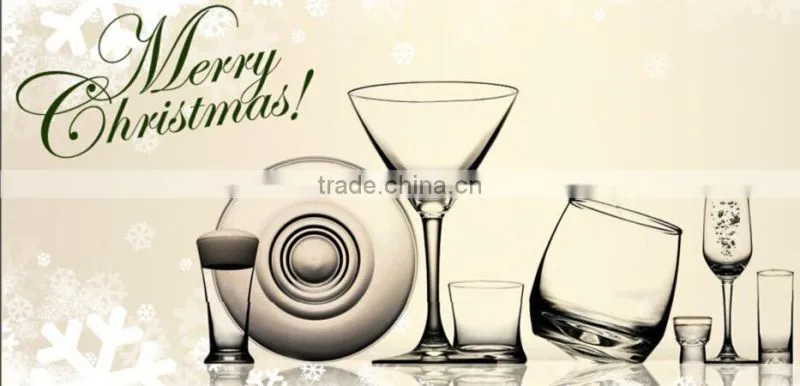 FDA, holiday theme artificial christmas tree shaped glass beverage dispenser