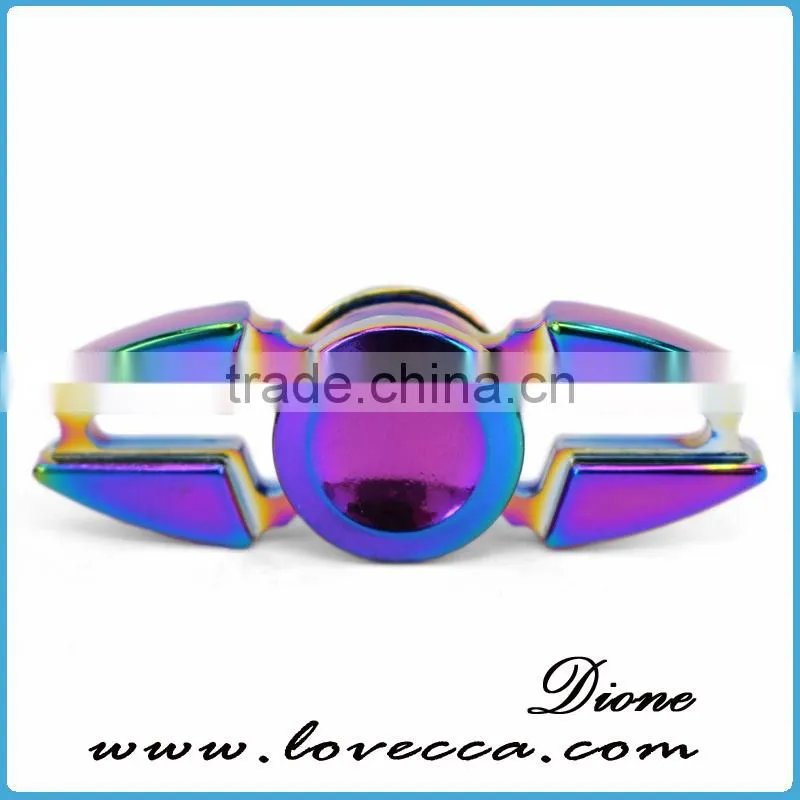 Factory wholesale fidget spinner alloy rainbow , fidget spinner target toy