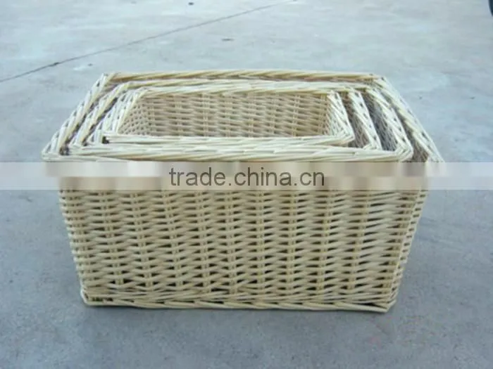squel milk white wicker basket