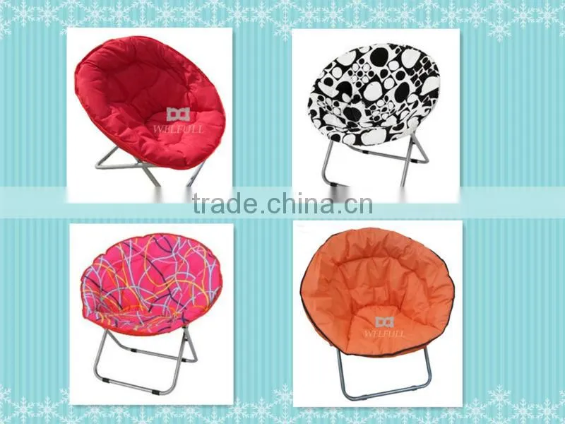 Folding round kids outdoor chair moon chair