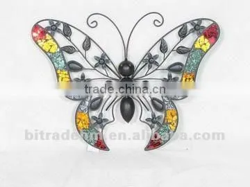 metal colorful butterfly wall art decoration