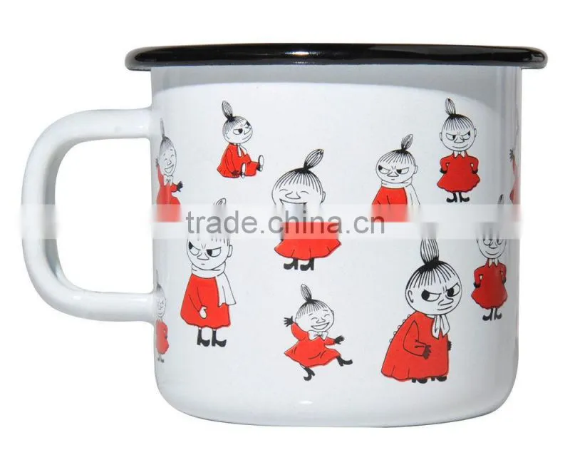attractive metal enamel mug