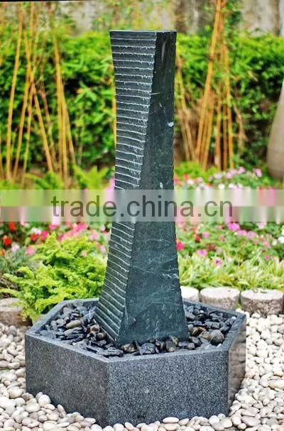 Outdoor granite water fountain