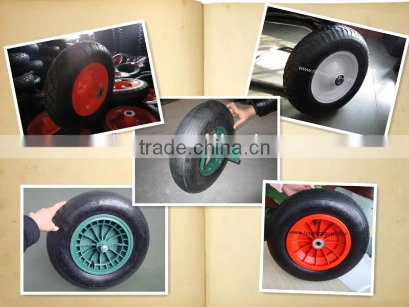 recycle rubber material 13inch solid rubber wheel
