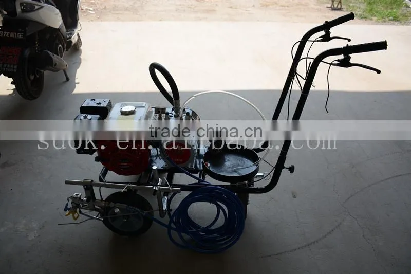 Professional plastic runway making machine,Hand-push Road Making Line Pre-marker Machine with great price