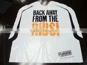 printed disposable plastic bibs