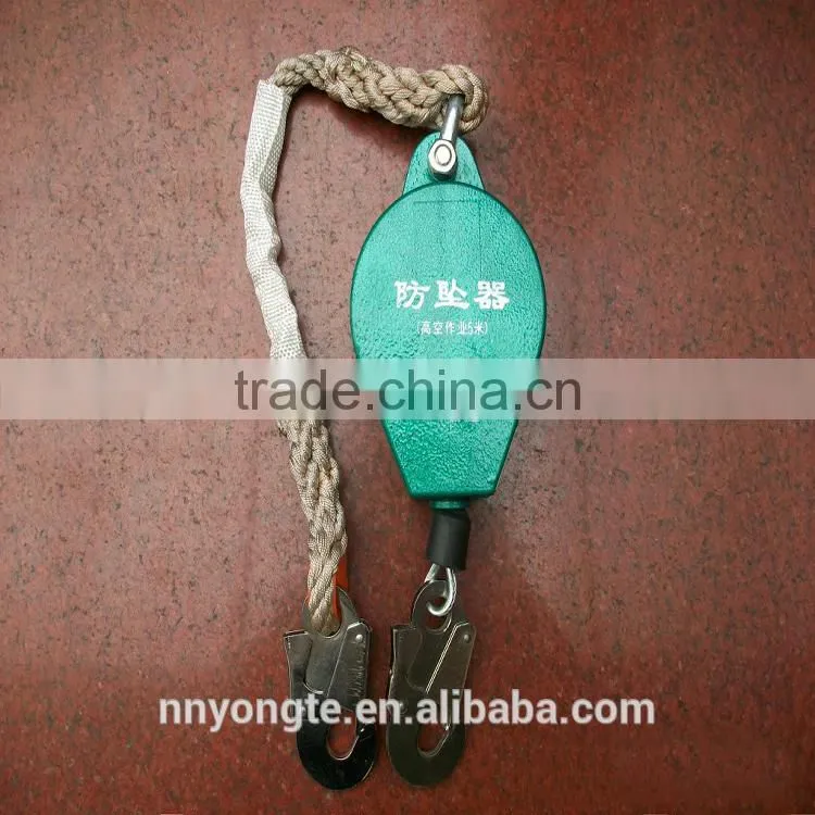 Wire rope fall arrester/ retractable fall arrester/auto-locking fall arrester