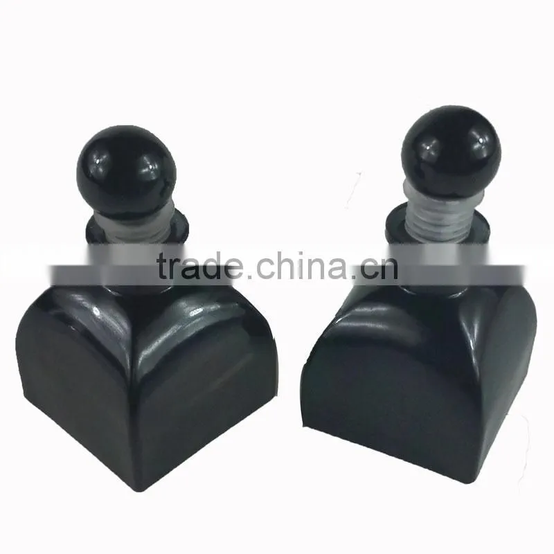 bright black/white yurt glass bottle for 50ml reed diffuser with cork/glass stopper