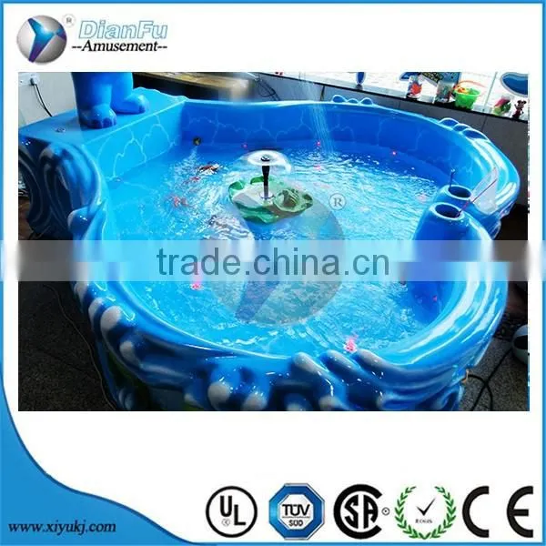 Children playground equipments rides fiberglass Elephant fishing pond