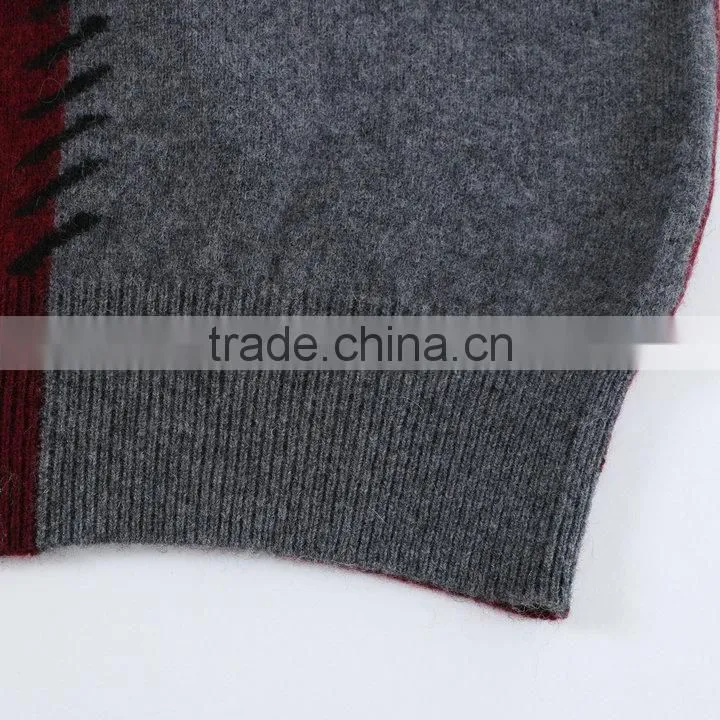 2015 winter sweater for men with cashmere /polyester ,mutil colors latest design winter sweater for winter