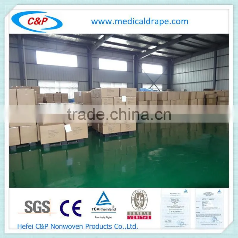 Disposable Sterile Blue SMS Nonwoven Standard Surgical Gown/Reinforced Surgical Gown