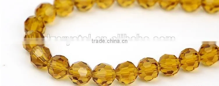32 faces round crystal bead one hole bead for bracelet