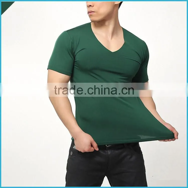 Custom Winter Thermal T Shirt Men Ploretec Fleece Keep Warm Underwear Short Sleeve V-Neck