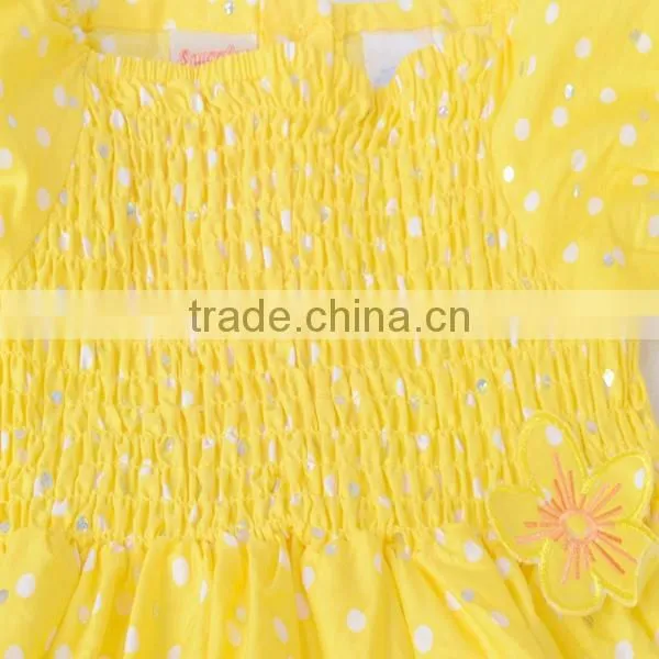 R&H 2014 casual high quality hot selling little baby dress designs