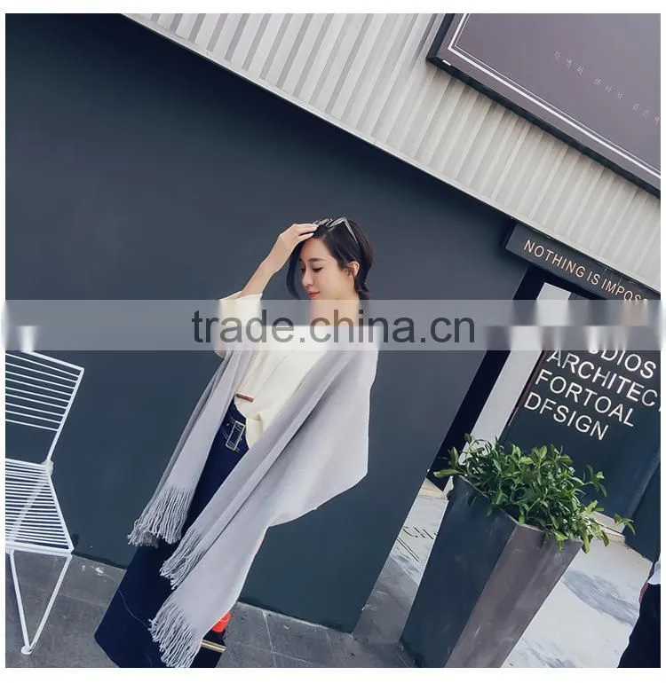 Fashion Camel Winter Women's Artificial Cashmere Shawl Scarf Thick Warm Wrap Long Muffler Tassels