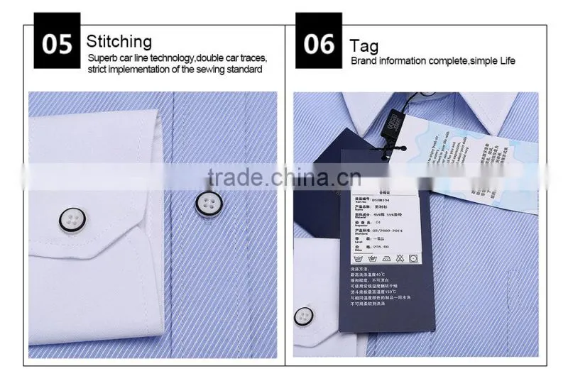 Men's Business slim fit long sleeve shirt of good quality (DSHM104)