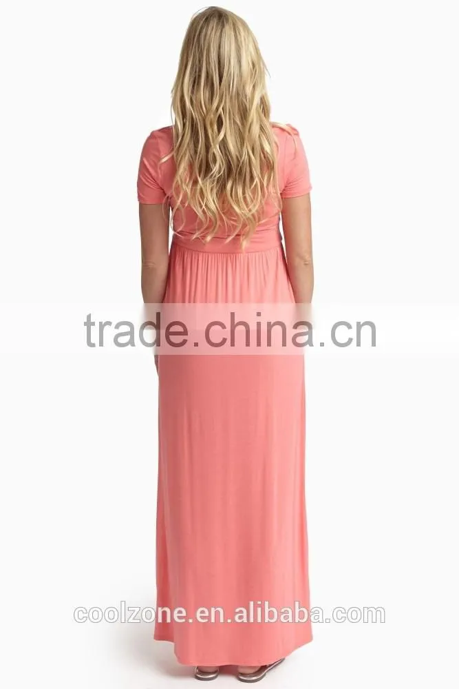 Short sleeve incredibly soft flattering maternity clothing woman