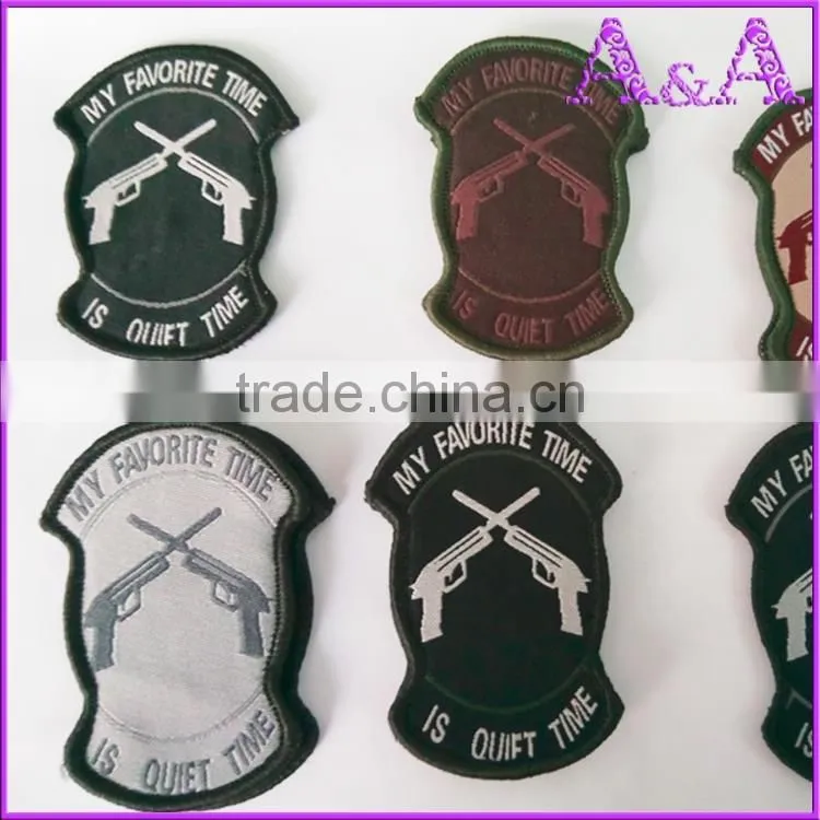 Cotton fabric label With Black Text for Garment