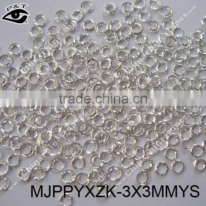 3x3mm round hole studs silver nail studs for decorations