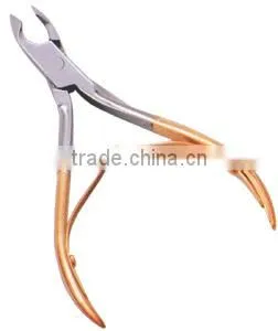 Cuticle nipper 10.5cm single spring,Nail Nipper,Nail Nipper Half Gold ,Nail Clipper