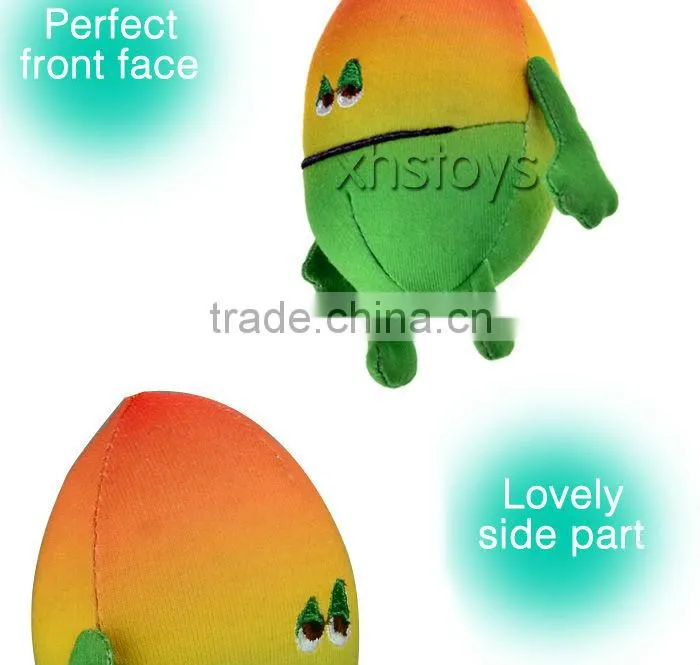 plush keychain toy custom/plush keychain/plush fruit keychain