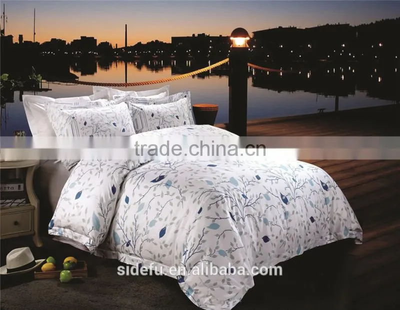 High Quality Queen Size Printed Hotel Duvet Cover Set