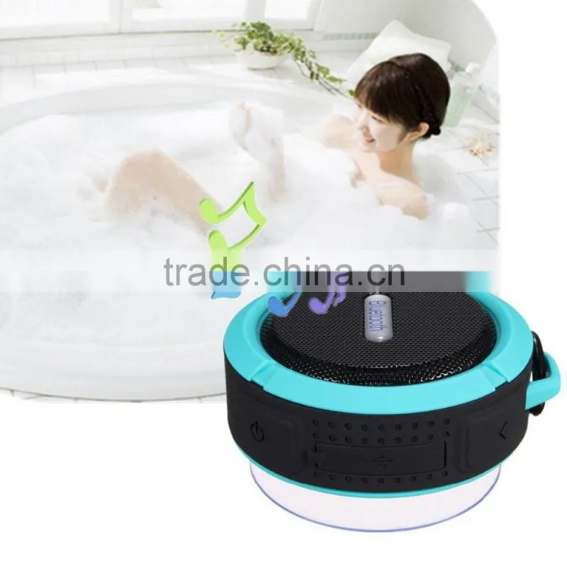 Waterproof and Shockproof Bluetooth Wireless FM Stereo Speaker For iPhone SmartPhone Tablet PC