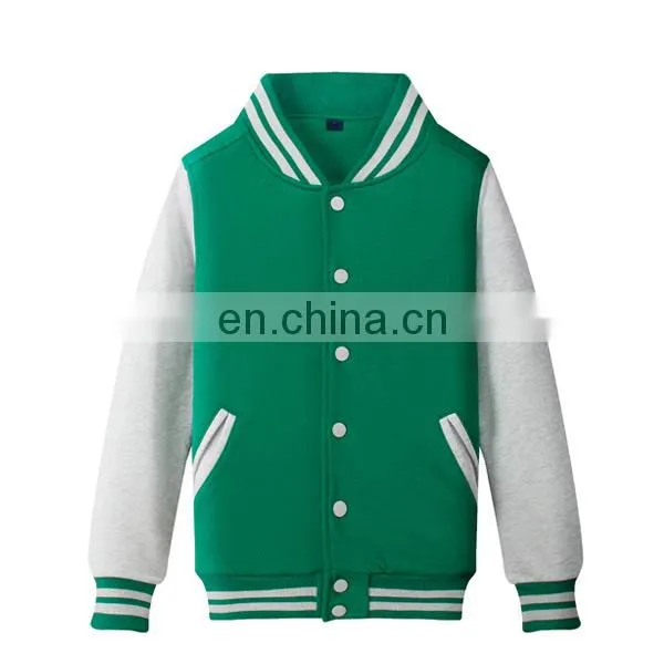 Custom Wholesale Unisex Baseball Fleece Jacket