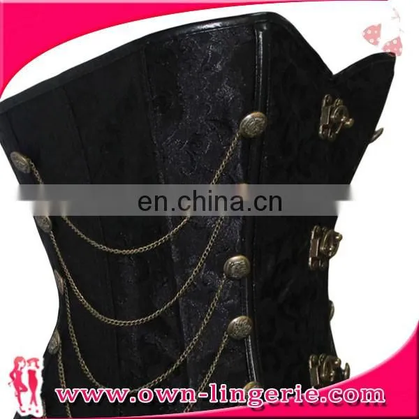 new arrival Steampunk Gothic Corset Overbust embroidery tops corset