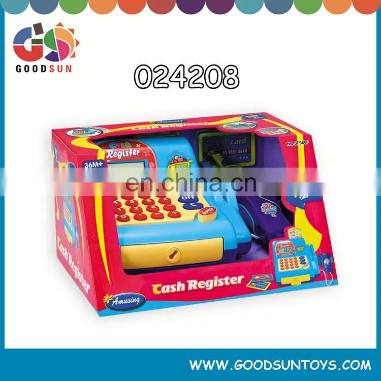 Best selling toy cash registers for kids kid cash register toy kids play checkout counter toys cheap price chenghai toys