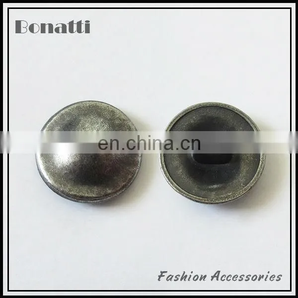 black metal sewing buttons