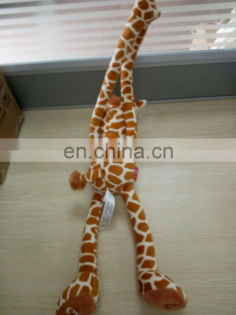 40cm Plush lovely giraffe hanging toy long arm with real product organic cotton