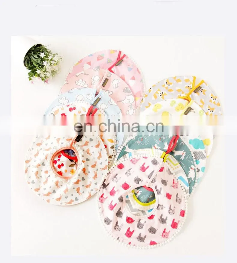 Wholesale fashion baby bib cotton soft waterproof baby bib for drooling