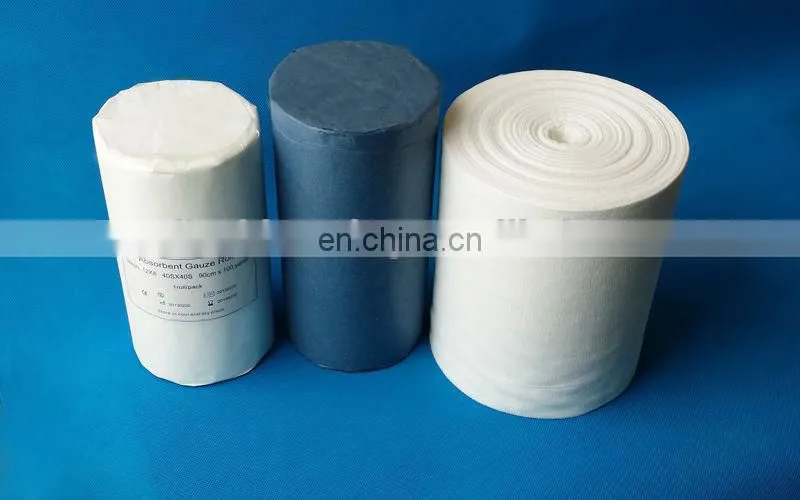 Medical absorbent gauze roll 100% cotton