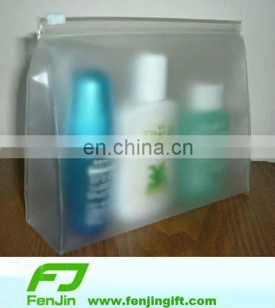 Pvc packaging bag for gift with top zip