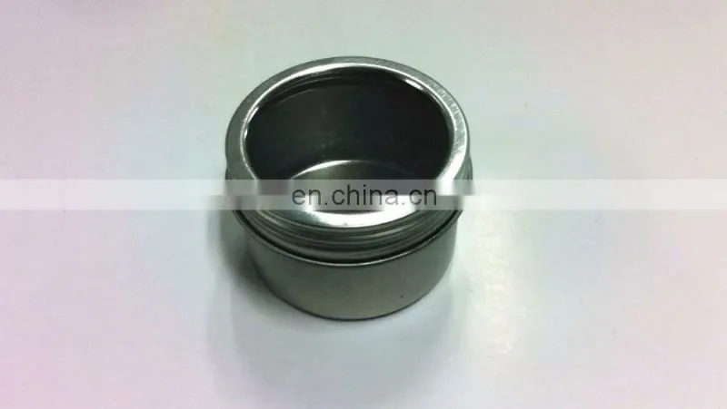 Plain Mini Round Screw Lid Tea Tin Box with a PET Window