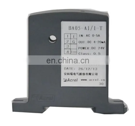 single phase AC 0-10A input current transmitter DC signal output true effective value measurement adopted